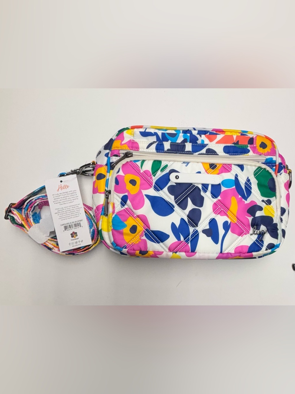 NWT Lug CAROUSEL XL SE Wildflower Brights Crossbody Bag - Picture 1 of 3